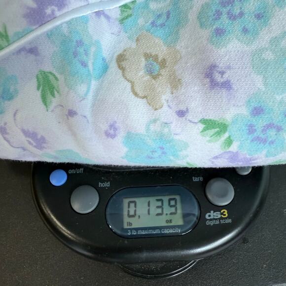 Miss Elaine Floral Zip Front Robe Women M Green Blue Cotton Blend Winter Flannel - Picture 12 of 12